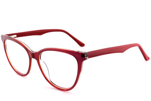 Gafas de acetato rojo mariposa #BS2012-0693