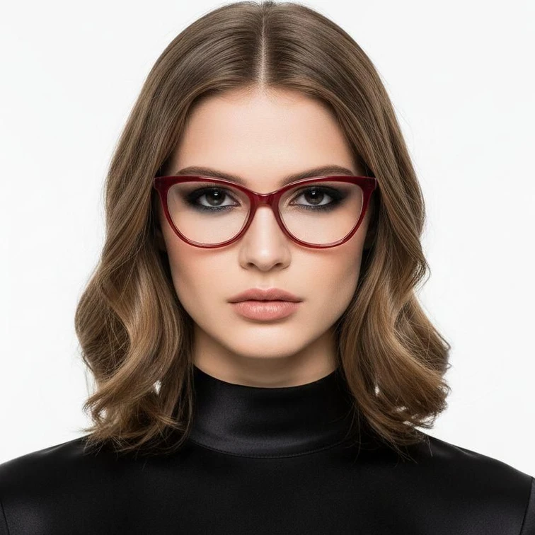 Butterfly Red Acetate Glasses #BS2012-0693