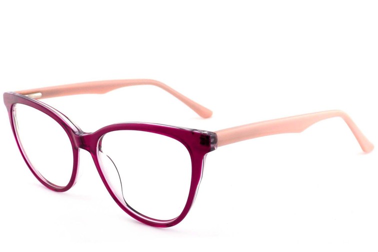 Lunettes en acétate violet papillon #BS2012-0698