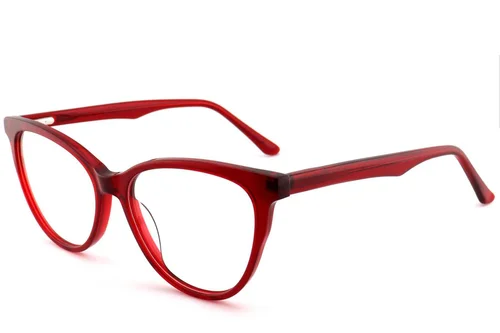 Lunettes papillon en acétate rouge #BS2012-0700