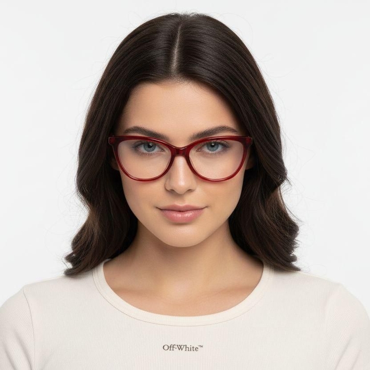 Butterfly Red Acetate Glasses #BS2012-0700