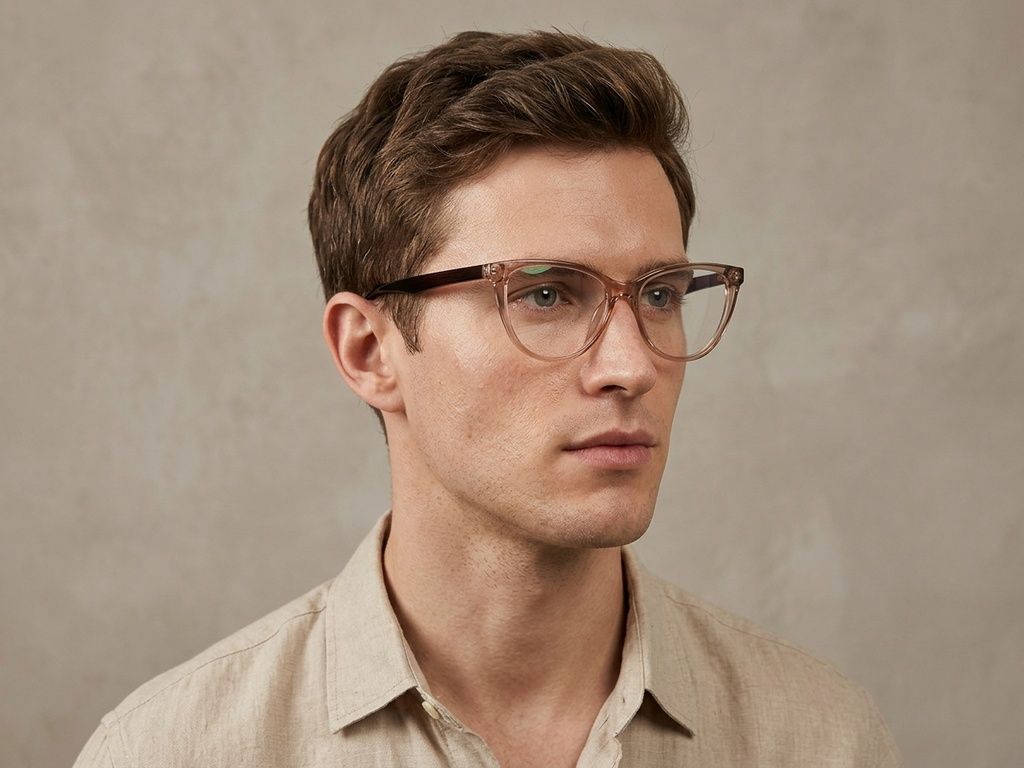 Gafas de acetato marrón mariposa #BS2012-0701