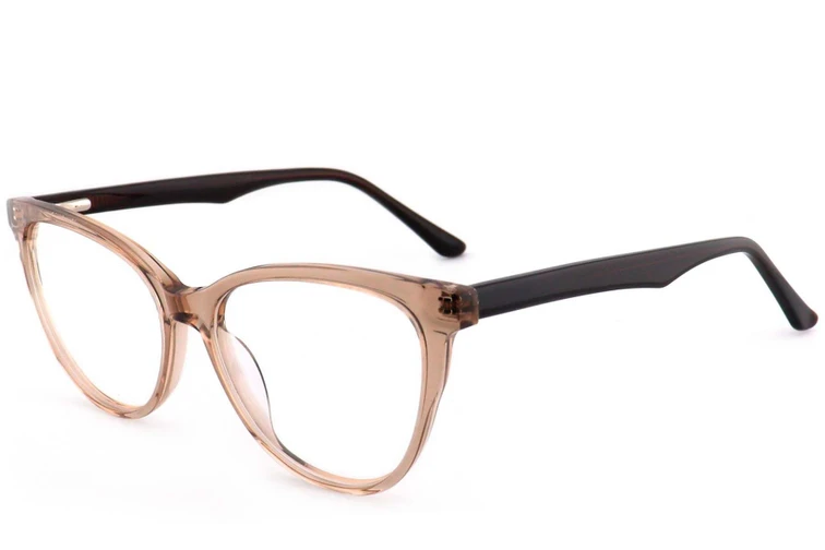 Gafas de acetato marrón mariposa #BS2012-0701