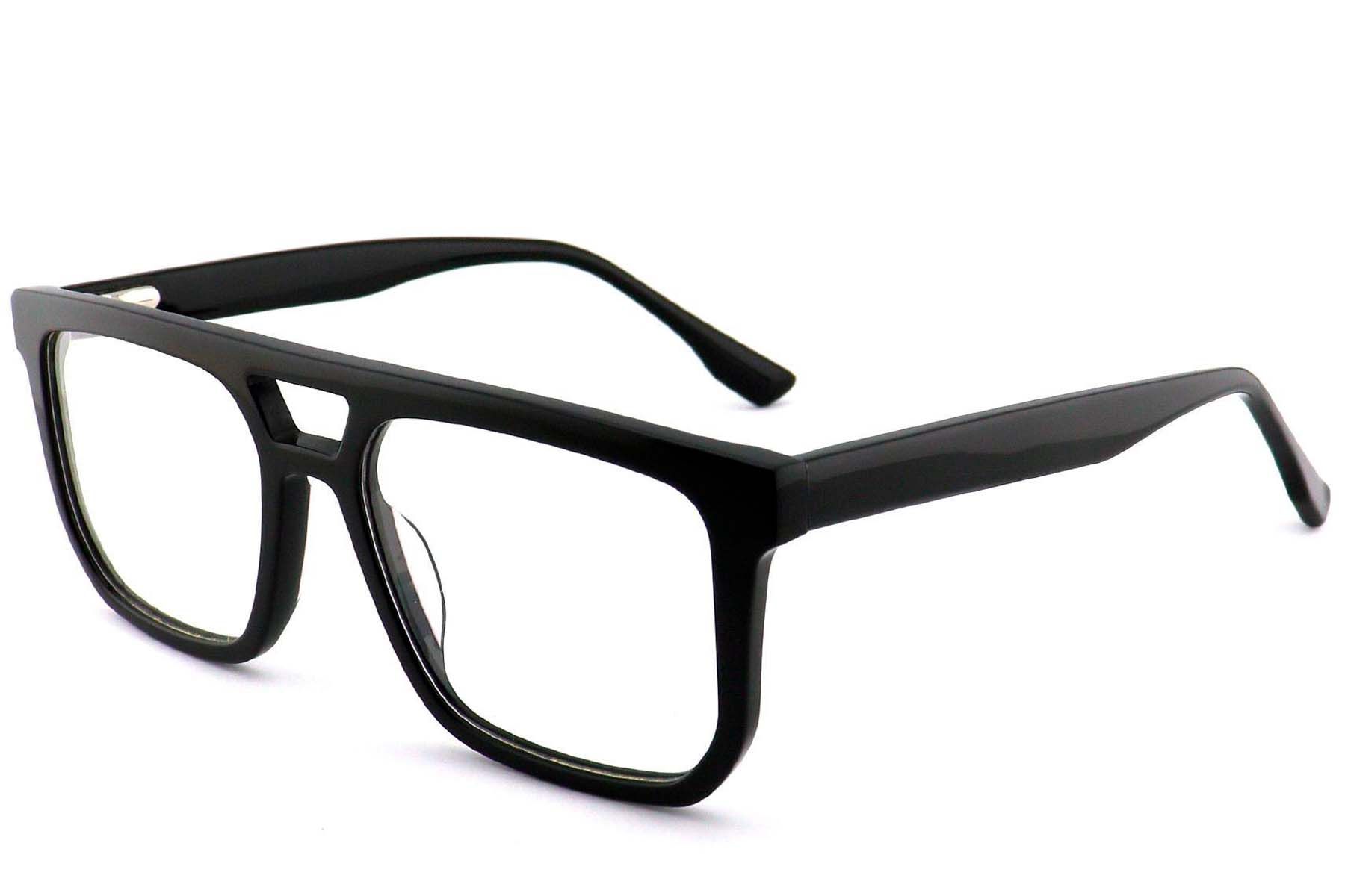 Aviator Black Acetate Glasses #BS2012-0702