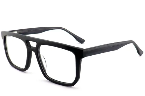 Lunettes aviateur en acétate gris #BS2012-0703