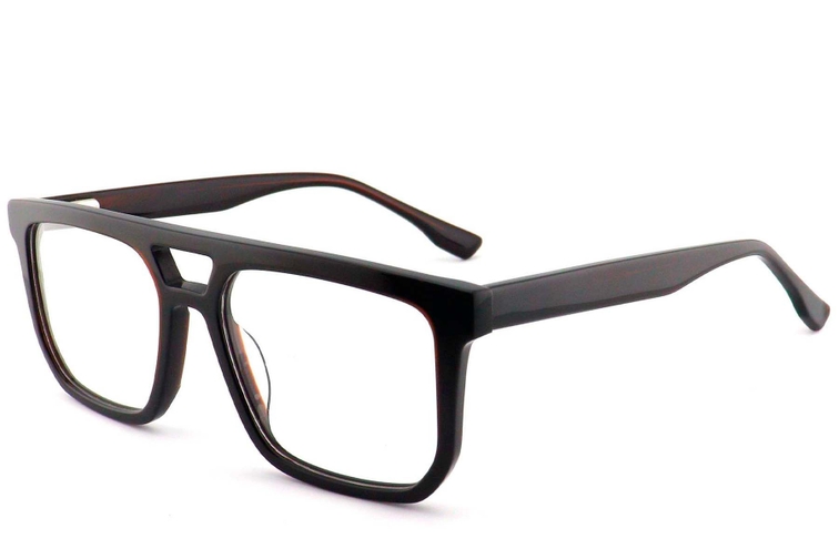 Aviator Brown Acetate Glasses #BS2012-0704