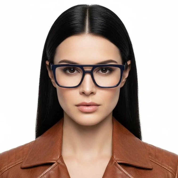Aviator Blue Acetate Glasses #BS2012-0705