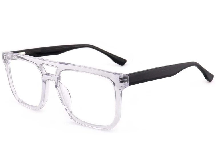Gafas de aviador de acetato transparente #BS2012-0706