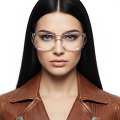 Aviator Transparent Acetate Glasses #BS2012-0706