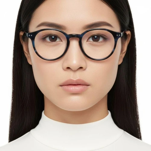 Oval Tortoiseshell Acetate Glasses #BS2012-0709