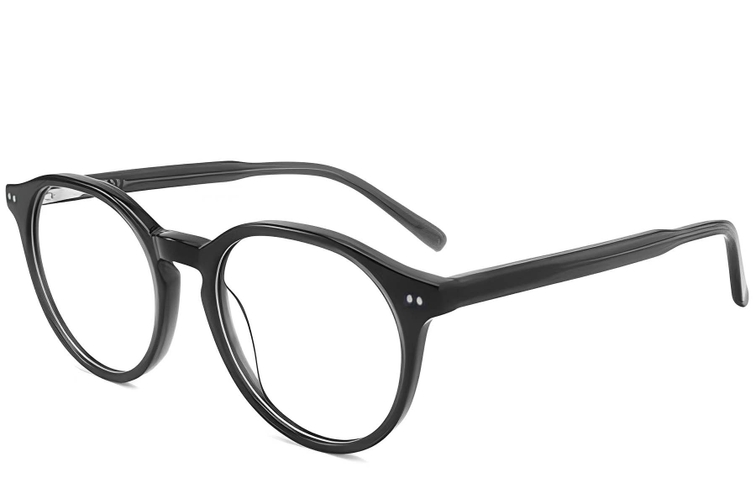 Gafas ovaladas de acetato gris #BS2012-0711