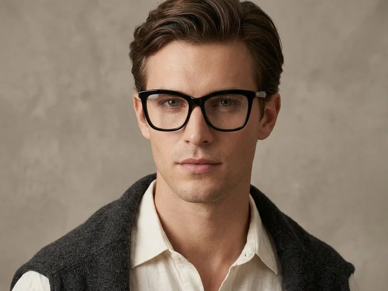 Gafas de acetato negras con forma de mariposa #BS2012-0713