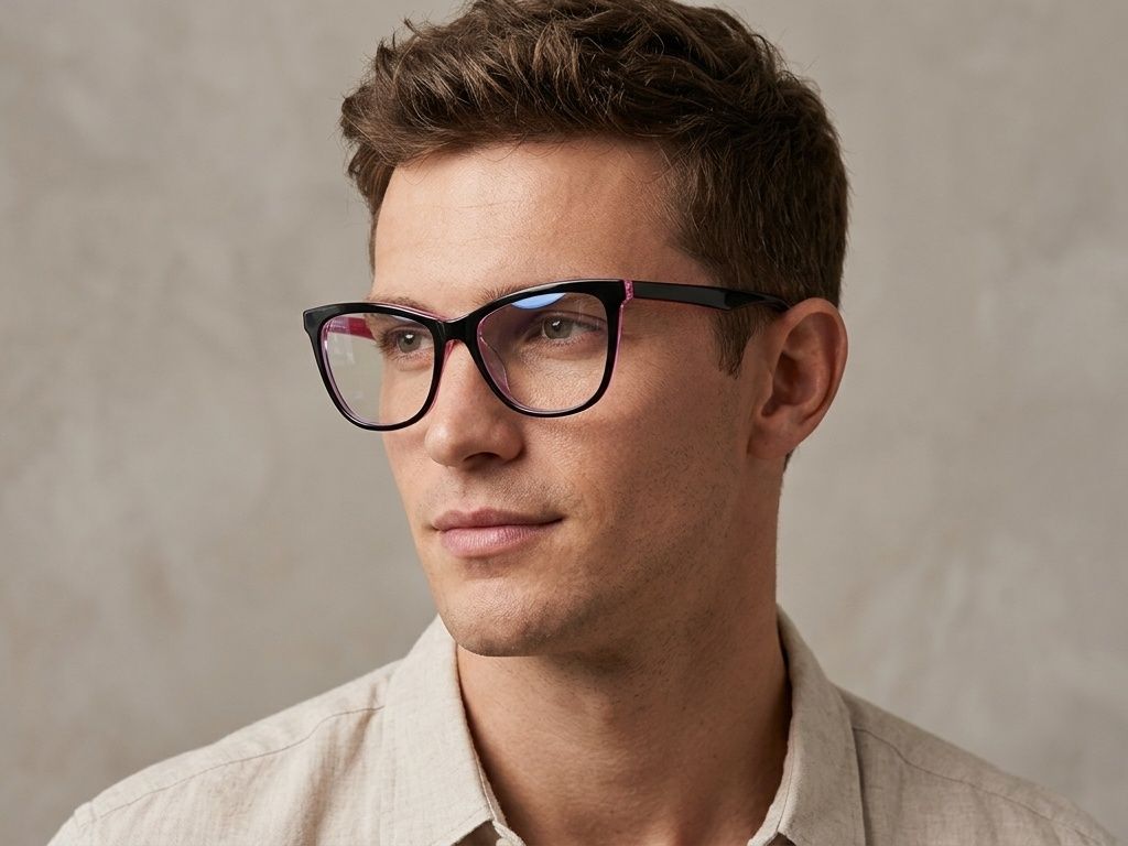 Butterfly Black Acetate Glasses #BS2012-0714