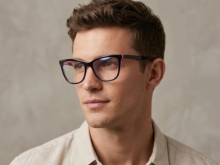 Butterfly Black Acetate Glasses #BS2012-0714