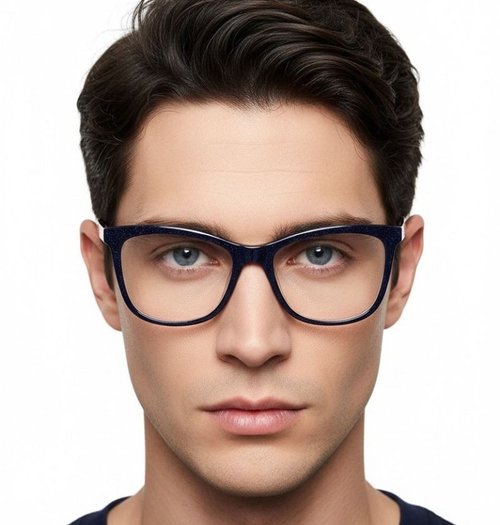 Lunettes en acétate bleu papillon #BS2012-0716