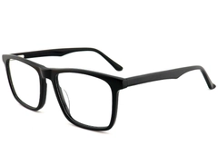 Rectangular Black Acetate Glasses #BS2012-0723
