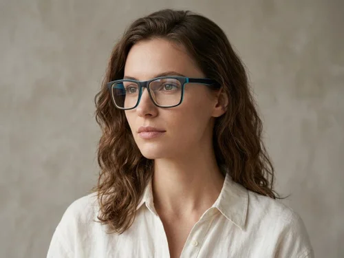 Lunettes rectangulaires en acétate noir #BS2012-0727