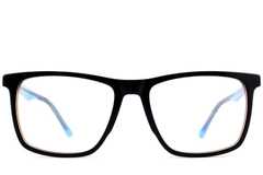 Rectangular Black Acetate Glasses #BS2012-0731