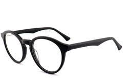 Ovale schwarze Acetatbrille #BS2012-0740