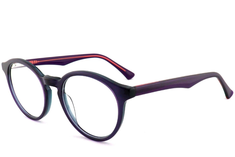 Ovale, violette Acetatbrille #BS2012-0742
