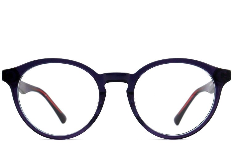Lunettes ovales en acétate violet #BS2012-0742