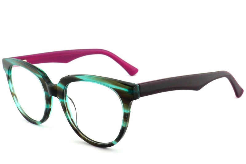 Acetatbrille mit Schmetterlingsmotiv und Schildpattmuster #BS2012-0749