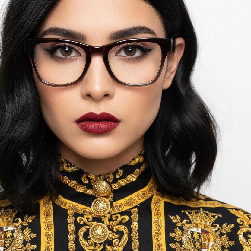 Butterfly Red Acetate Glasses #BS2012-0753