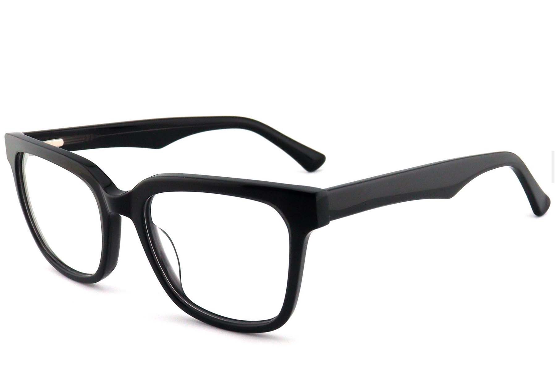 Rectangular Grey Acetate Glasses #BS2012-0758