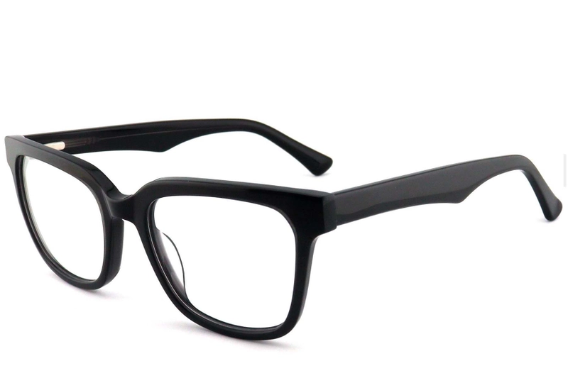 Rectangular Grey Acetate Glasses #BS2012-0758