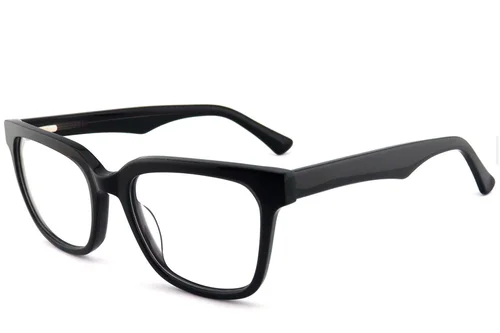 Lunettes rectangulaires en acétate gris #BS2012-0758