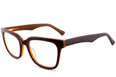 Gafas rectangulares de acetato marrón #BS2012-0759
