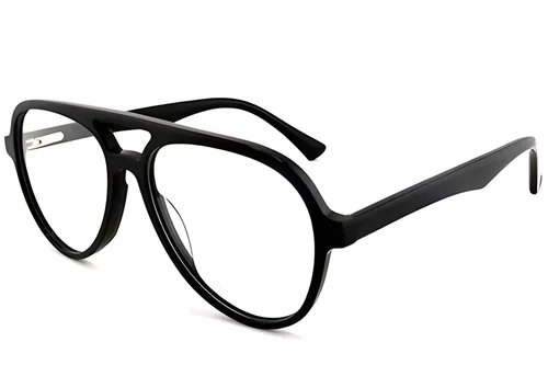 Lunettes aviateur en acétate noir #BS2012-0762