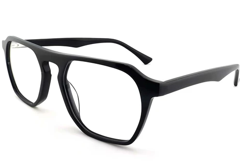 Aviator Black Acetate Glasses #BS2012-0763