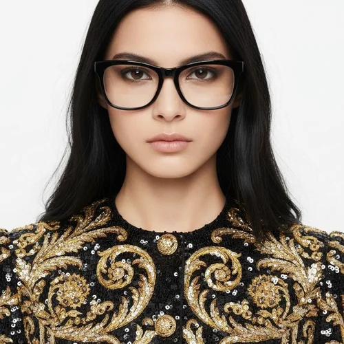 Lunettes papillon en acétate noir #BS2012-0765