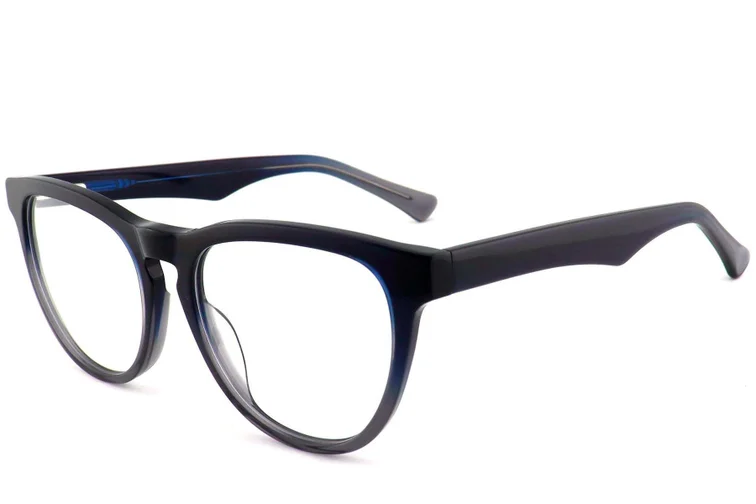 Oval Blue Acetate Glasses #BS2012-0774