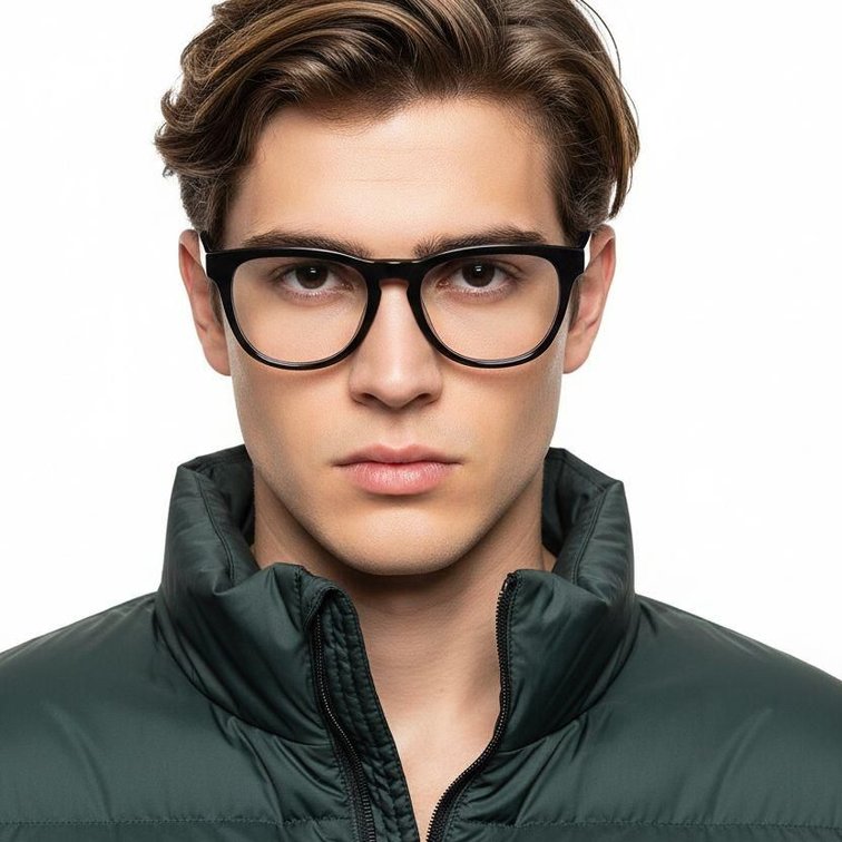 Oval Blue Acetate Glasses #BS2012-0774