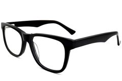 Rectangular Black Acetate Glasses #BS2012-0777