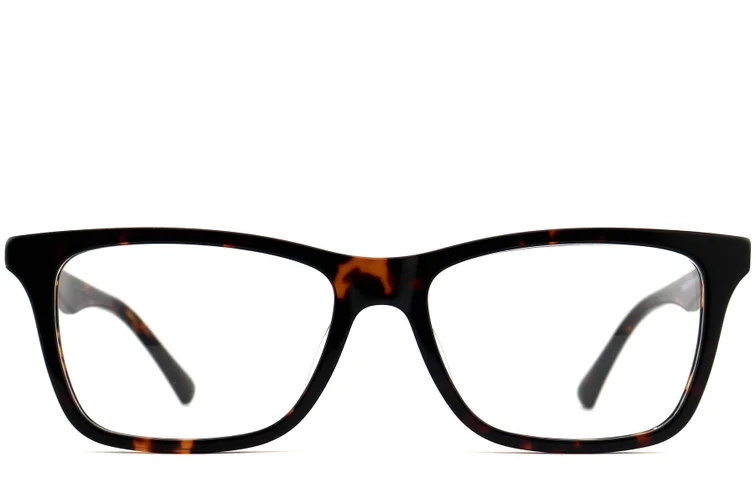 Rectangular Tortoiseshell Acetate Glasses #BS2012-0779