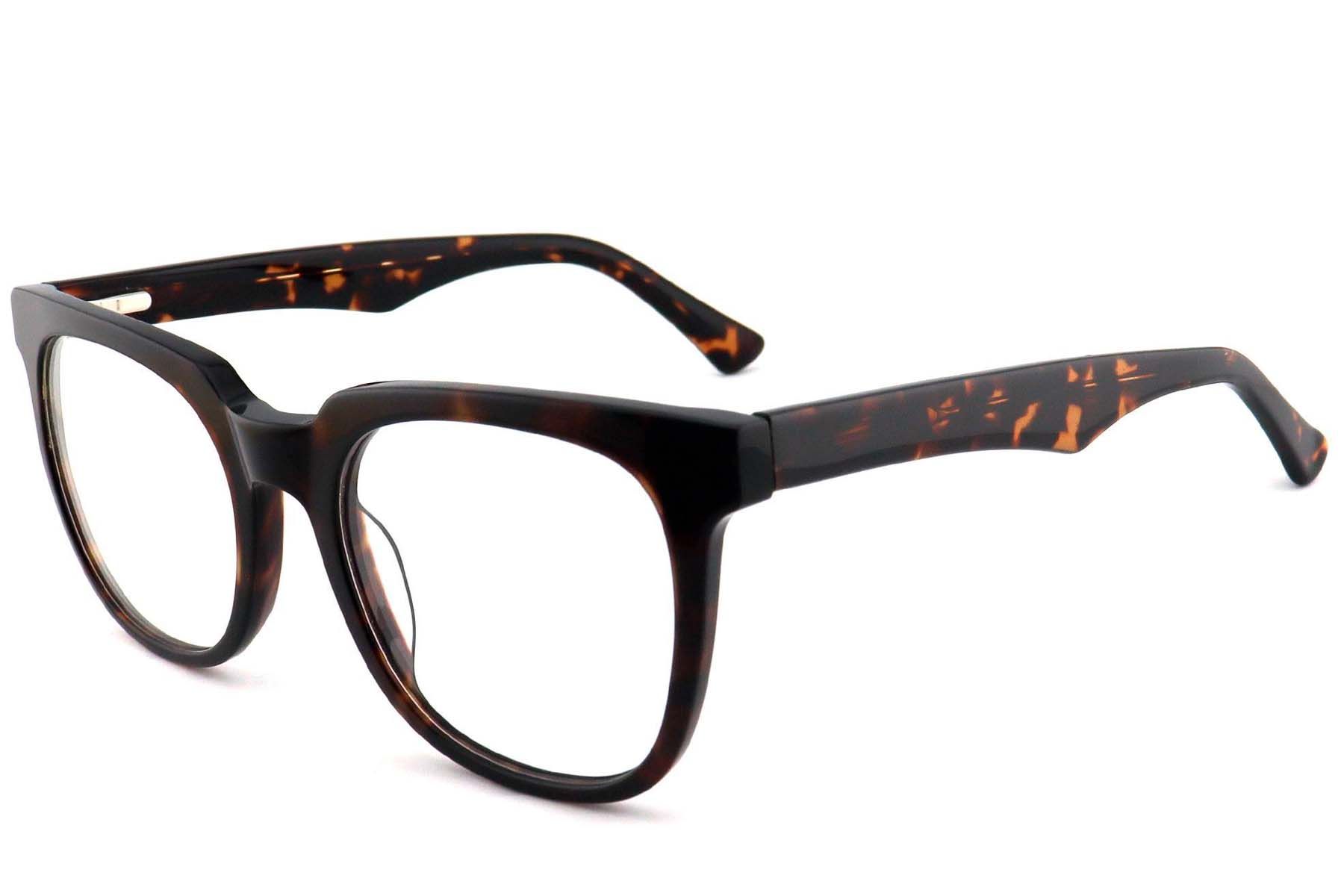 Rectangular Tortoiseshell Acetate Glasses #BS2012-0786