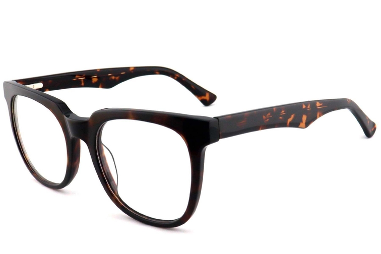Gafas rectangulares de acetato de carey # BS2012-0786