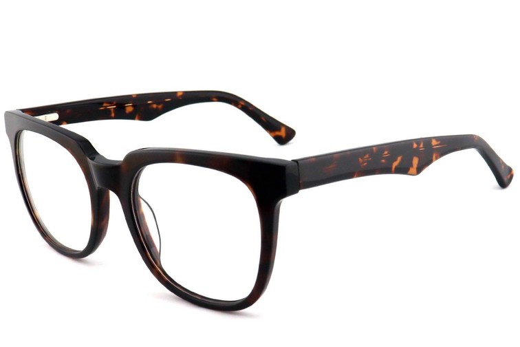 Gafas rectangulares de acetato de carey # BS2012-0786