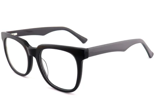 Lunettes rectangulaires en acétate gris #BS2012-0788
