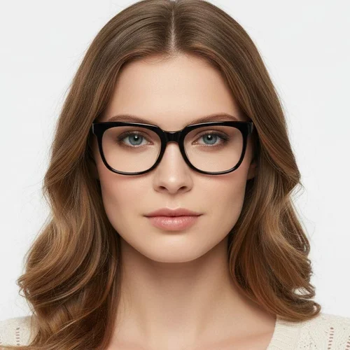 Lunettes rectangulaires en acétate gris #BS2012-0788