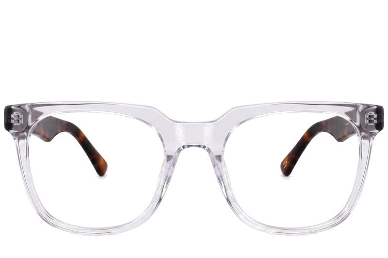 Rectangular Transparent Acetate Glasses #BS2012-0789