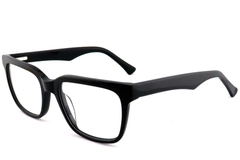 Rectangular Black Acetate Glasses #BS2012-0791