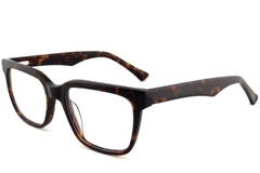 Rectangular Tortoiseshell Acetate Glasses #BS2012-0792