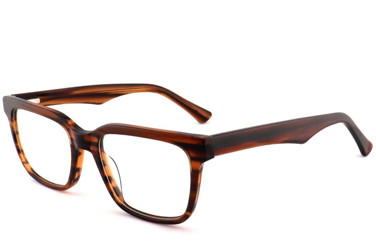 Rectangular Tortoiseshell Acetate Glasses #BS2012-0798