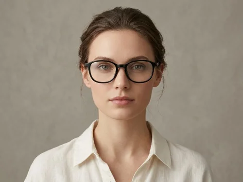 Rectangular Black Acetate Glasses #BS2012-0801