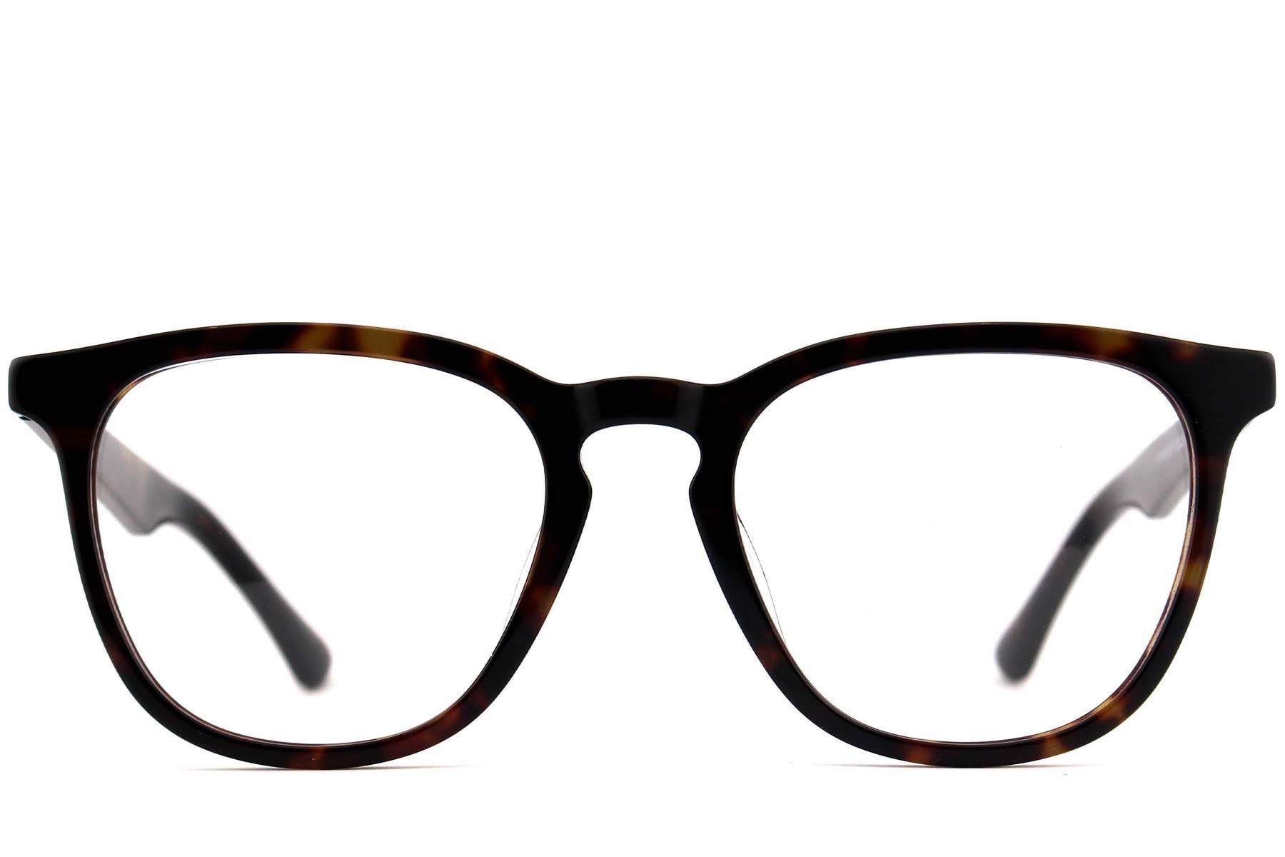 Rectangular Tortoiseshell Acetate Glasses #BS2012-0806