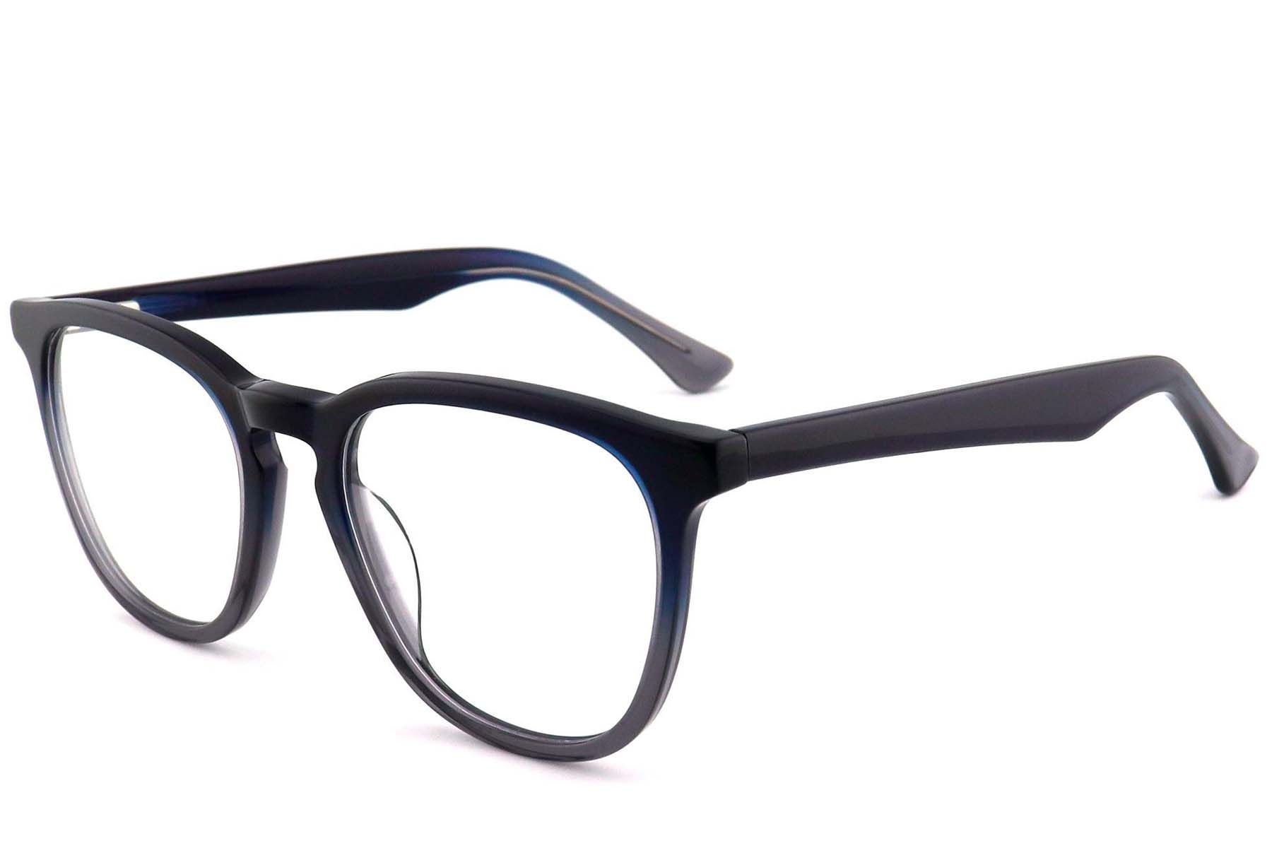 Rectangular Blue Acetate Glasses #BS2012-0808